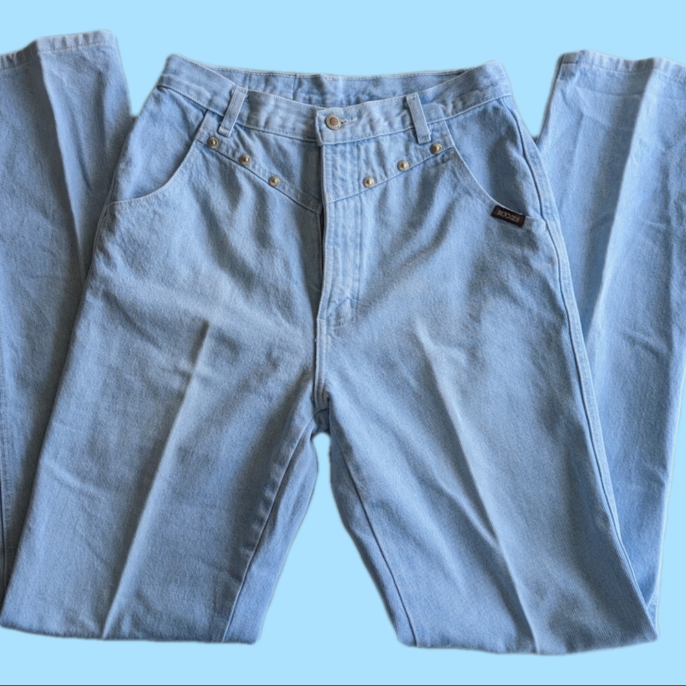 Vintage Authentic Rockies Jeans with Front Button Detailing